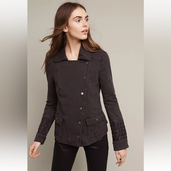 Anthropologie Hei Hei Cadre Knit Military Jacket Size Small - Picture 1 of 13